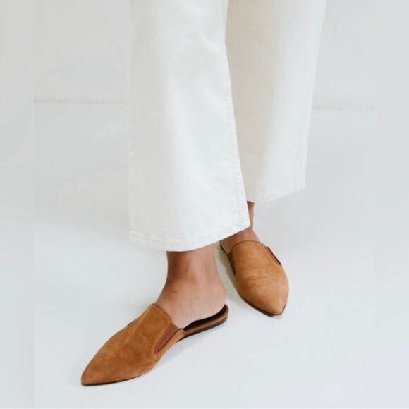 Jenni Kayne Suede Mule Women’s 6.5 Camel Brown Contemporary Travel‎ Professional - Picture 2 of 13